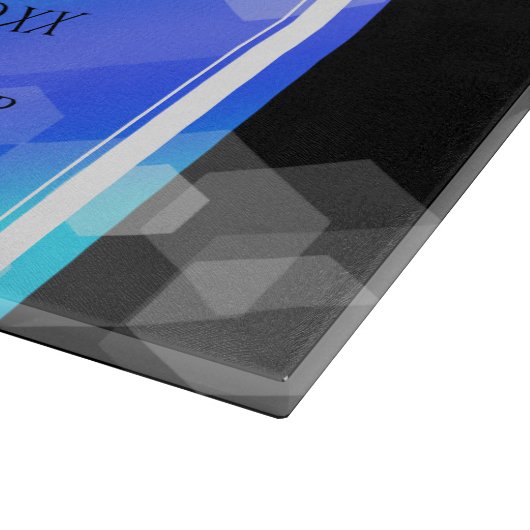 Elegant 41st Blue Topaz Wedding Jubileum Snijplank (Hoek)