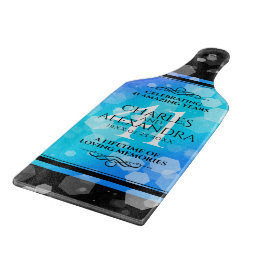 Elegant 41st Blue Topaz Wedding Jubileum Snijplank