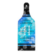 Elegant 41st Blue Topaz Wedding Jubileum Snijplank (Voorkant)