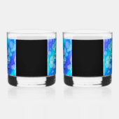 Elegant 41st Blue Topaz Wedding Jubileum Whisky Glas (Rechts)