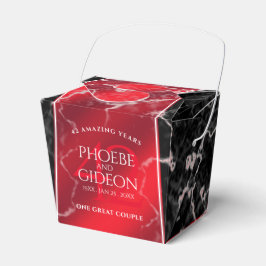 Elegant 42e Jasper Wedding Jubileum Bedankdoosjes