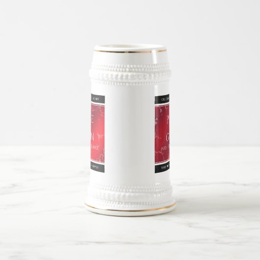 Elegant 42e Jasper Wedding Jubileum Bierpul (Center)