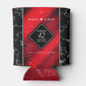 Elegant 42e Jasper Wedding Jubileum Blikjeskoeler (Achterkant)