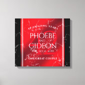 Elegant 42e Jasper Wedding Jubileum Canvas Afdruk (Voorkant)