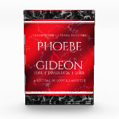 Elegant 42e Jasper Wedding Jubileum Fotoblokken (Voorkant)