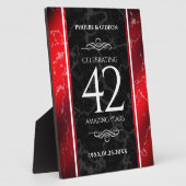 Elegant 42e Jasper Wedding Jubileum Fotoplaat (Zijkant)