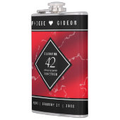 Elegant 42e Jasper Wedding Jubileum Heupfles (Links)