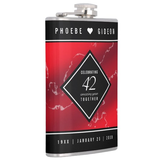 Elegant 42e Jasper Wedding Jubileum Heupfles (Rechts)