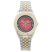 Elegant 42e Jasper Wedding Jubileum Horloge (Voorkant)