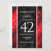 Elegant 42e Jasper Wedding Jubileum Kaart (Voorkant)