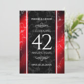 Elegant 42e Jasper Wedding Jubileum Kaart (Staand voorkant)