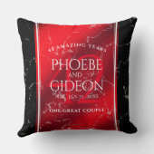 Elegant 42e Jasper Wedding Jubileum Kussen (Achterkant)