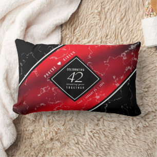 Elegant 42e Jasper Wedding Jubileum Kussen