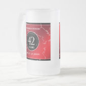 Elegant 42e Jasper Wedding Jubileum Matglas Bierpul (Voorkant links)