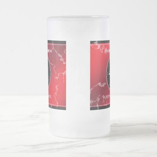 Elegant 42e Jasper Wedding Jubileum Matglas Bierpul (Center)