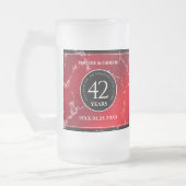 Elegant 42e Jasper Wedding Jubileum Matglas Bierpul (Links)