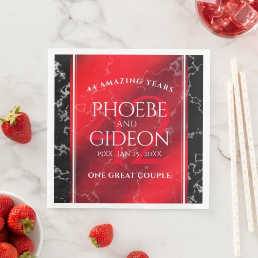 Elegant 42e Jasper Wedding Jubileum Servet (Insitu)