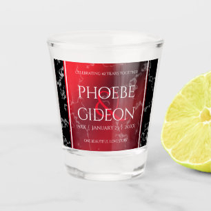 Elegant 42e Jasper Wedding Jubileum Shot Glas