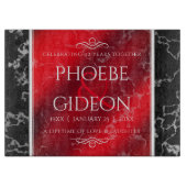 Elegant 42e Jasper Wedding Jubileum Snijplank (Voorkant)