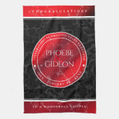 Elegant 42e Jasper Wedding Jubileum Theedoek (Verticaal)