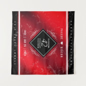 Elegant 42e Jasper Wedding Jubileum Wandkleed (Voorkant (horizontaal))