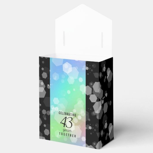 Elegant 43rd Opal Wedding Jubileum Celebration Bedankdoosjes (Geopend)