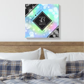 Elegant 43rd Opal Wedding Jubileum Celebration Canvas Afdruk (Insitu (Slaapkamer))