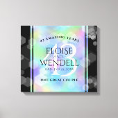 Elegant 43rd Opal Wedding Jubileum Celebration Canvas Afdruk (Voorkant)