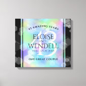 Elegant 43rd Opal Wedding Jubileum Celebration Canvas Afdruk (Voorkant)