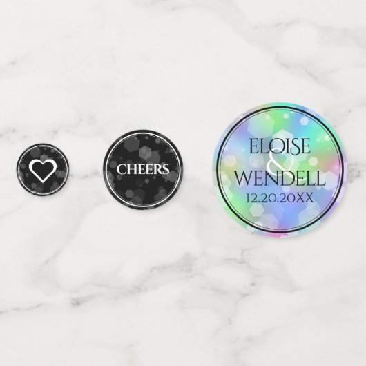 Elegant 43rd Opal Wedding Jubileum Celebration Confetti (Achterkanten)