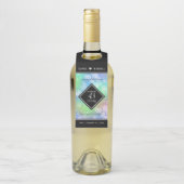 Elegant 43rd Opal Wedding Jubileum Celebration Flessenhanger (Op fles)