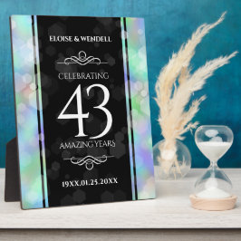 Elegant 43rd Opal Wedding Jubileum Celebration Fotoplaat