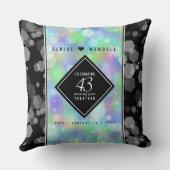 Elegant 43rd Opal Wedding Jubileum Celebration Kussen (Achterkant)