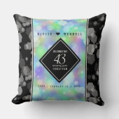 Elegant 43rd Opal Wedding Jubileum Celebration Kussen (Voorkant)