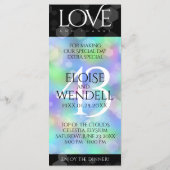 Elegant 43rd Opal Wedding Jubileum Celebration Menu (Achterkant)