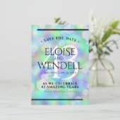 Elegant 43rd Opal Wedding Jubileum Celebration Save The Date (Staand voorkant)