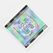 Elegant 43rd Opal Wedding Jubileum Celebration Servet (Hoek)