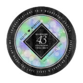 Elegant 43rd Opal Wedding Jubileum Celebration Snijplank (Voorkant)