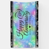 Elegant 43rd Opal Wedding Jubileum Celebration Spandoek (Verticaal)