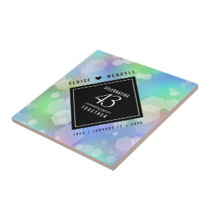 Elegant 43rd Opal Wedding Jubileum Celebration Tegeltje