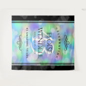 Elegant 43rd Opal Wedding Jubileum Celebration Wandkleed (Voorkant (horizontaal))