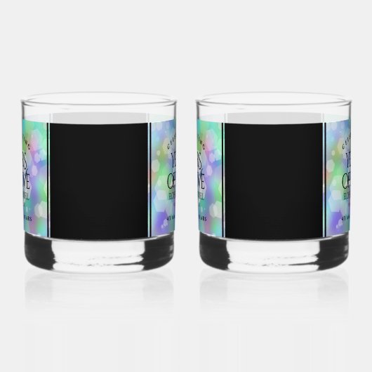 Elegant 43rd Opal Wedding Jubileum Celebration Whisky Glas (Rechts)