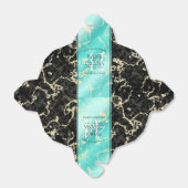 Elegant 44th Turquoise Wedding Jubileum Bedankdoosjes (Uitgevouwen)