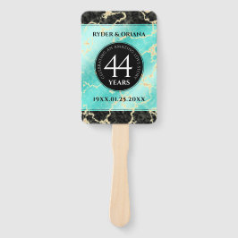 Elegant 44th Turquoise Wedding Jubileum Handwaaier