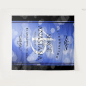 Elegant 45e saffier bruiloft jubileum wandkleed (Voorkant (horizontaal))