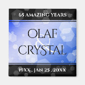 Elegant 45th 65th Sapphire Wedding Jubileum Magneet (Voorkant)