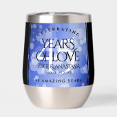 Elegant 45th Sapphire Wedding Jubileum (Achterkant)