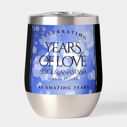 Elegant 45th Sapphire Wedding Jubileum (Voorkant)