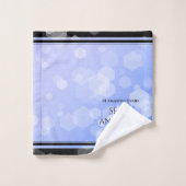 Elegant 45th Sapphire Wedding Jubileum Bad Handdoek (Wasdoekje)