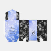 Elegant 45th Sapphire Wedding Jubileum Bedankdoosjes (Uitgevouwen)